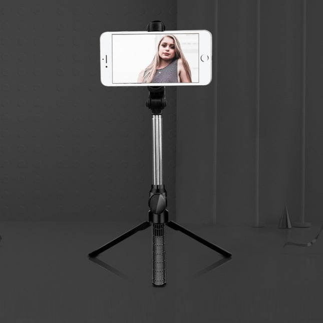Bluetooth Stativ Selfie Stick Live Handyhalter, Schwarz, Weiß, Pink