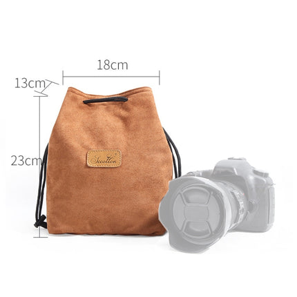 S.C.COTTON Liner Shockproof Digital Protection Portable SLR Lens Bag Micro Single Camera Bag, Square Khaki L, Square Blue L, Square Gray L, Square Brown L, Square Black L, Square Khaki M, Square Blue M, Square Gray M, Square Brown M, Square Black M����...