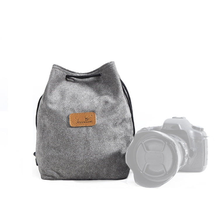 S.C.COTTON Liner Shockproof Digital Protection Portable SLR Lens Bag Micro Single Camera Bag, Square Khaki L, Square Blue L, Square Gray L, Square Brown L, Square Black L, Square Khaki M, Square Blue M, Square Gray M, Square Brown M, Square Black M����...