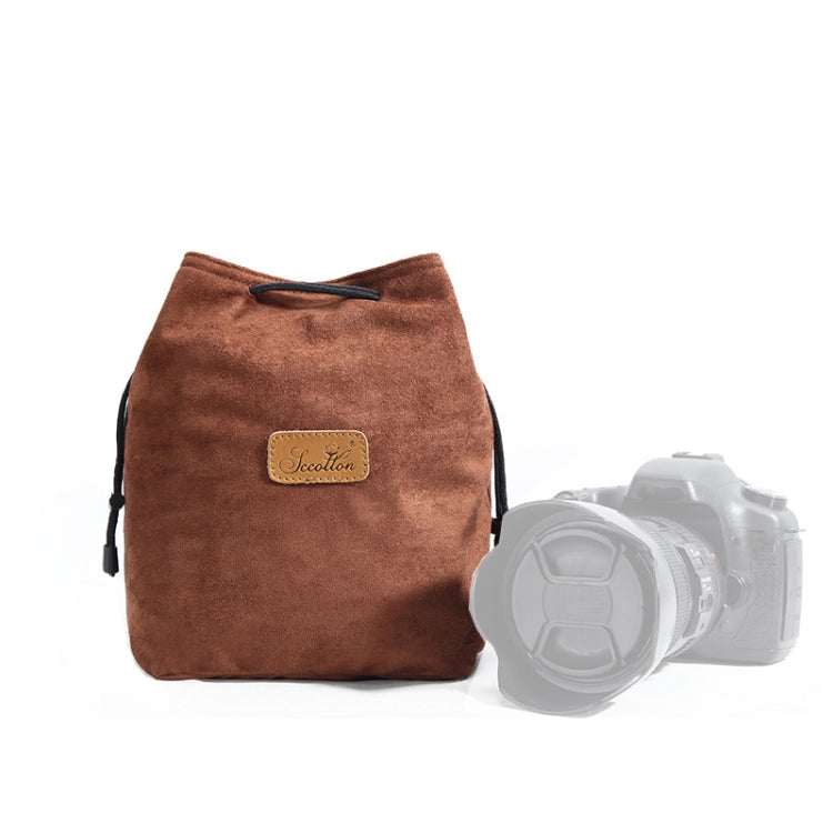 S.C.COTTON Liner Shockproof Digital Protection Portable SLR Lens Bag Micro Single Camera Bag, Square Khaki L, Square Blue L, Square Gray L, Square Brown L, Square Black L, Square Khaki M, Square Blue M, Square Gray M, Square Brown M, Square Black M����...