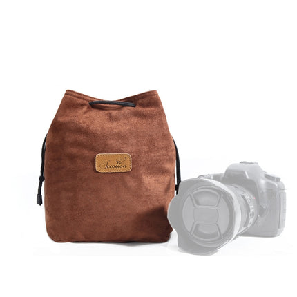 S.C.COTTON Liner Shockproof Digital Protection Portable SLR Lens Bag Micro Single Camera Bag, Square Khaki L, Square Blue L, Square Gray L, Square Brown L, Square Black L, Square Khaki M, Square Blue M, Square Gray M, Square Brown M, Square Black M    ...