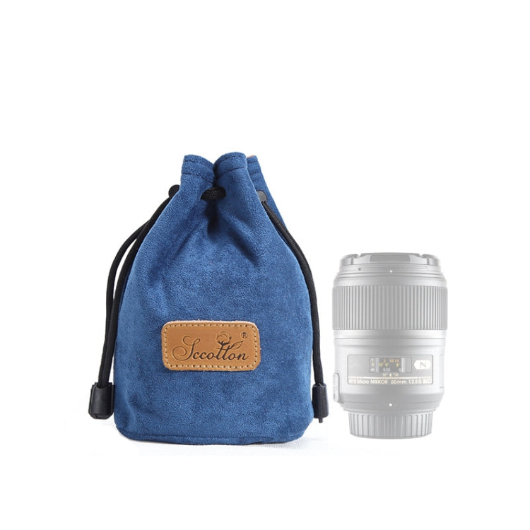S.C.COTTON Liner Shockproof Digital Protection Portable SLR Lens Bag Micro Single Camera Bag, Round Black M, Round Khaki S, Round Blue S, Round Gray S, Round Brown S, Round Black S
