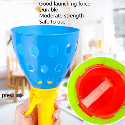 Children Toy Catapult Ball Parent-Child Outdoor Bouncy Ball Game Kit, Random Color Delivery, Bouncy Ball Game Kit