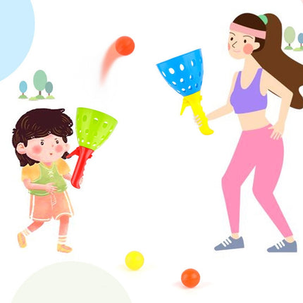 Children Toy Catapult Ball Parent-Child Outdoor Bouncy Ball Game Kit, Random Color Delivery, Bouncy Ball Game Kit