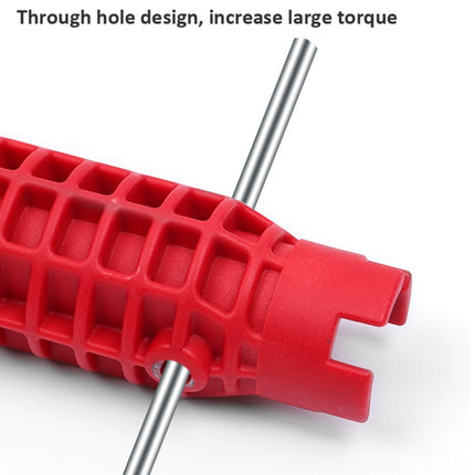 Multifunctional Sink Bathroom Wrench Plumbing Installation Tool Water Pipe Faucet Repair Removal Tool, 5 In 1, 8 In 1, Metal Double-head