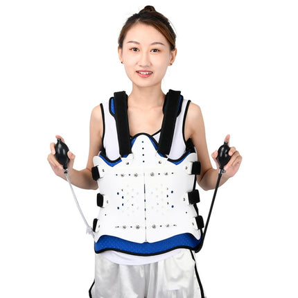 Adjustable Thoracolumbar Fixation Brace And Waist Protector,Style:, Single Airbag One Size, Double Airbag One Size, Standard Model (Without Airbag) One Size