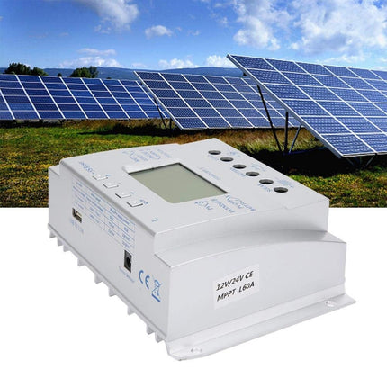 L60  12V/24V 60A Solar Controller Power Voltage Current LCD Display Solar Charge Controller