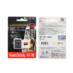 SanDisk U3 High-Speed Micro SD Card  TF Card Memory Card for GoPro Sports Camera, Drone, Monitoring, Gold Card 32GB(A1), Gold Card 64GB(A2), Gold Card 128GB(A2), Gold Card 256GB(A2), Black Card 32GB(A1), Black Card 64GB(A2), Black Card 128GB(A2)