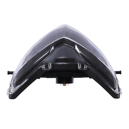 Motorcycle LDE Retro Headlights LED Far Near Beam Lights For Yamaha LC135 V2-V6, Transparent Glass, Smoked Glass