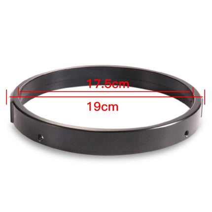7 Inch Motorcycle Headlight Modification Parts Headlight Ring Bracket, Black, Silver