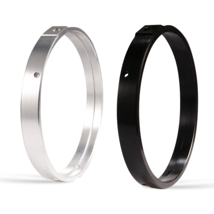 7 Inch Motorcycle Headlight Modification Parts Headlight Ring Bracket, Black, Silver