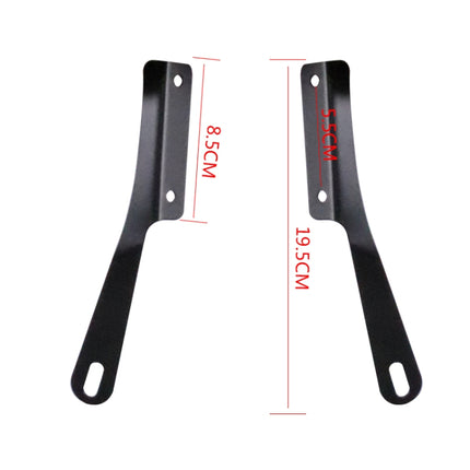 5-7 Inch Retro Motorcycle Windshield Universal Modified Windshield, Black, Smoky, Transparent