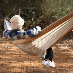 Outdoor Double Inflatable Hammock Anti-Rollover Camping Swing, Size: 270x140cm