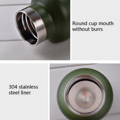 304 Vacuum Stainless Steel Vacuum Flask Double-Layer Large-Capacity Outdoor Water Bottle Mountaineering Sports Bottle, 500ml, 600ml, 750ml, 1000ml