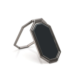 Folding And Sticking Zinc Alloy Mobile Phone Ring Holder Car Magnetic Ring Buckle, Cool Black, Rose Gold