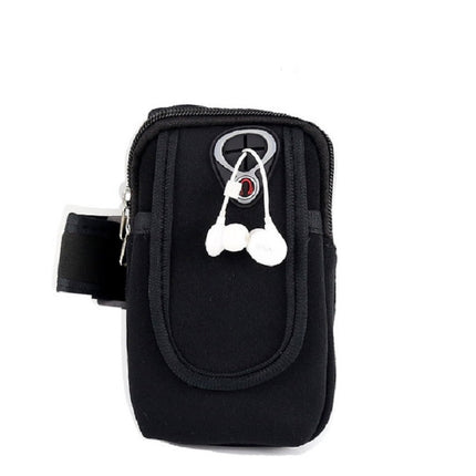 Running Mobile Phone Arm Bag Sports Mobile Phone Arm Sleeve, 10.5x19cm (Red), 10.5x19cm (Black), 10.5x19cm (Orange), 10.5x19cm (Light Blue), 10.5x19cm (Navy Blue)