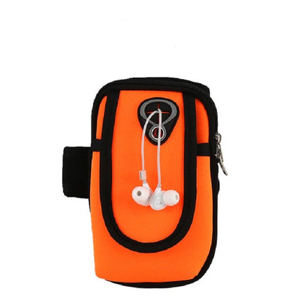Running Mobile Phone Arm Bag Sports Mobile Phone Arm Sleeve, 10.5x19cm (Red), 10.5x19cm (Black), 10.5x19cm (Orange), 10.5x19cm (Light Blue), 10.5x19cm (Navy Blue)