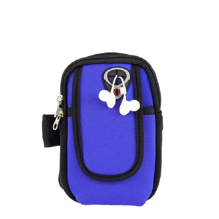 Running Mobile Phone Arm Bag Sports Mobile Phone Arm Sleeve, 10.5x19cm (Red), 10.5x19cm (Black), 10.5x19cm (Orange), 10.5x19cm (Light Blue), 10.5x19cm (Navy Blue)