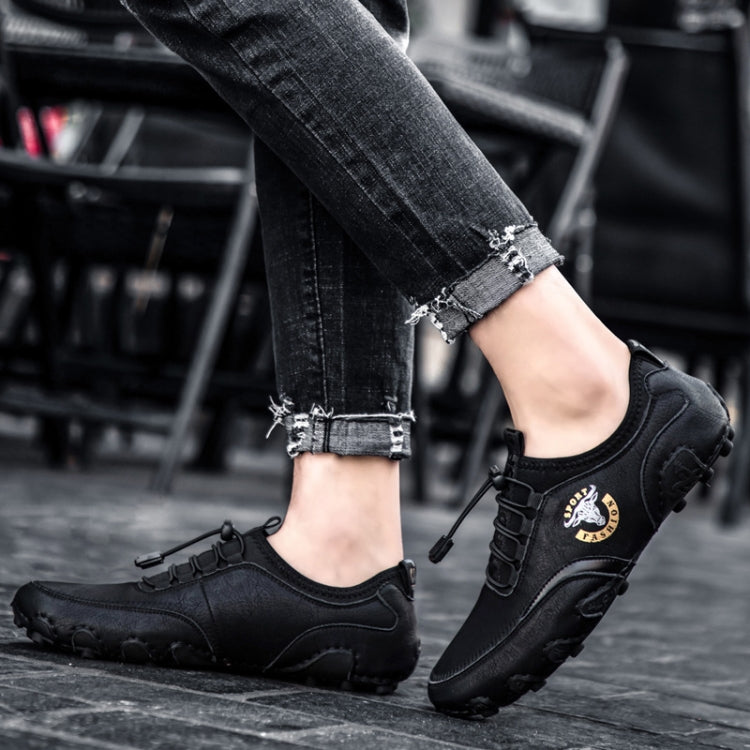 Spring And Summer Men Casual Octopus Peas Lazy Shoes Breathable Leather Shoes