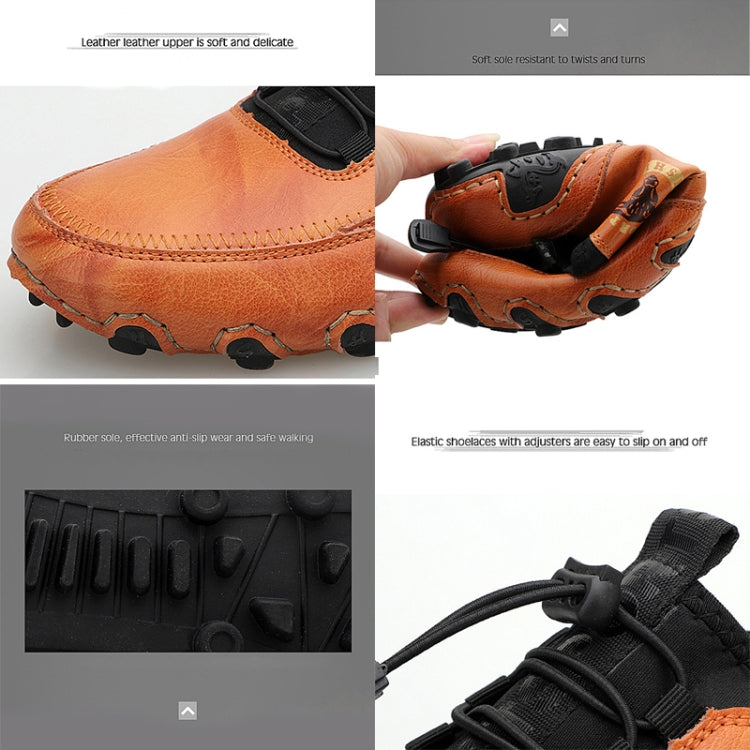 Spring And Summer Men Casual Octopus Peas Lazy Shoes Breathable Leather Shoes