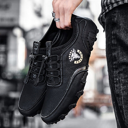 Spring And Summer Men Casual Octopus Peas Lazy Shoes Breathable Leather Shoes