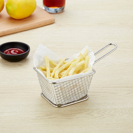 Stainless Steel Mini Fries Basket Restaurant Snack Bread Plate, J13446S, J13446L, J13443S, J13443L, J13447M, J13448S, J13448L, J13442S, J13449