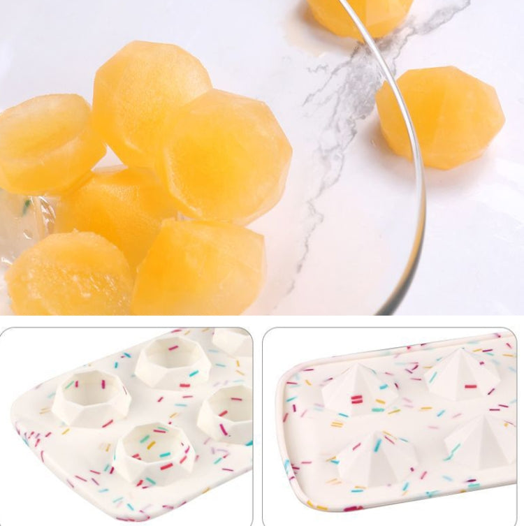 2 PCS Creative Silicone Ice Tray Mold 8 Continuous Mould Home-Made DIY Ice Tray Box, Style:, Fruit  (Blue), Fruit  (Vermillion), Round  (Red), Round  (Blue), Brick  (Blue), Brick (Gray), Five-star  (Blue), Ice Cream (Blue), Lemon  (Green)��������������...