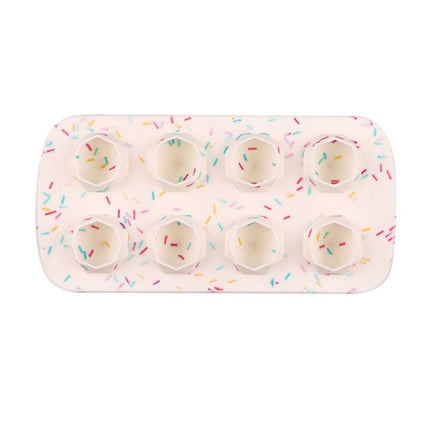 2 PCS Creative Silicone Ice Tray Mold 8 Continuous Mould Home-Made DIY Ice Tray Box, Style:, Brick  (Blue), Brick (Candy Color), Brick  (Jelly), Heart-shaped(Candy Effect), Heart-shaped(Jelly Effect), Five-star (Candy Effect)                           ...