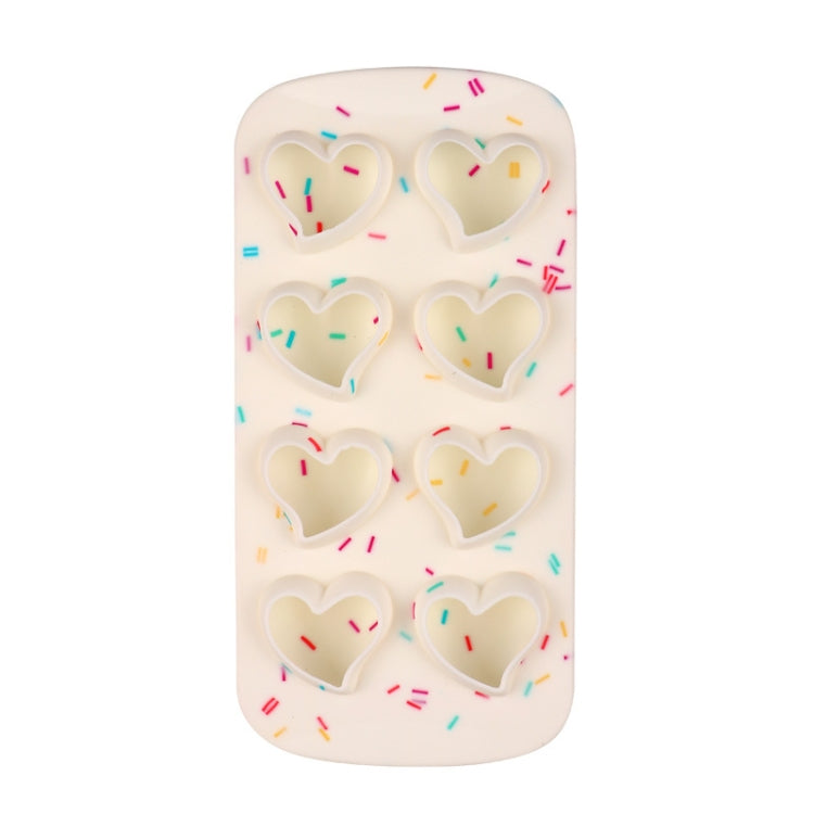 2 PCS Creative Silicone Ice Tray Mold 8 Continuous Mould Home-Made DIY Ice Tray Box, Style:, Fruit  (Blue), Fruit  (Vermillion), Round  (Red), Round  (Blue), Brick  (Blue), Brick (Gray), Five-star  (Blue), Ice Cream (Blue), Lemon  (Green)��������������...