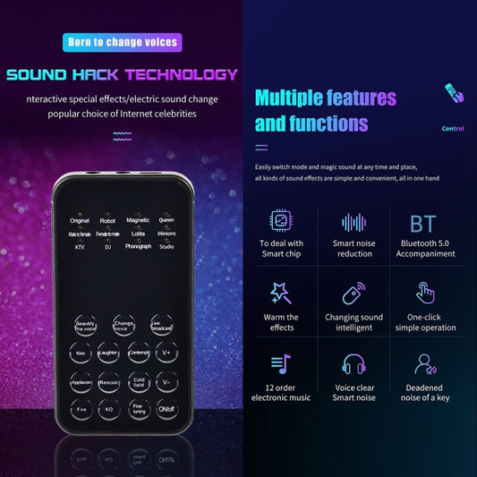 Universal Mini Sound Card Voice Changer For Mobile Phones And Computers, S9