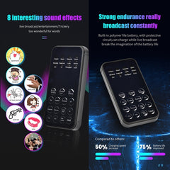 Universal Mini Sound Card Voice Changer For Mobile Phones And Computers, S9