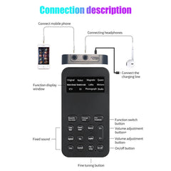 Universal Mini Sound Card Voice Changer For Mobile Phones And Computers, S9