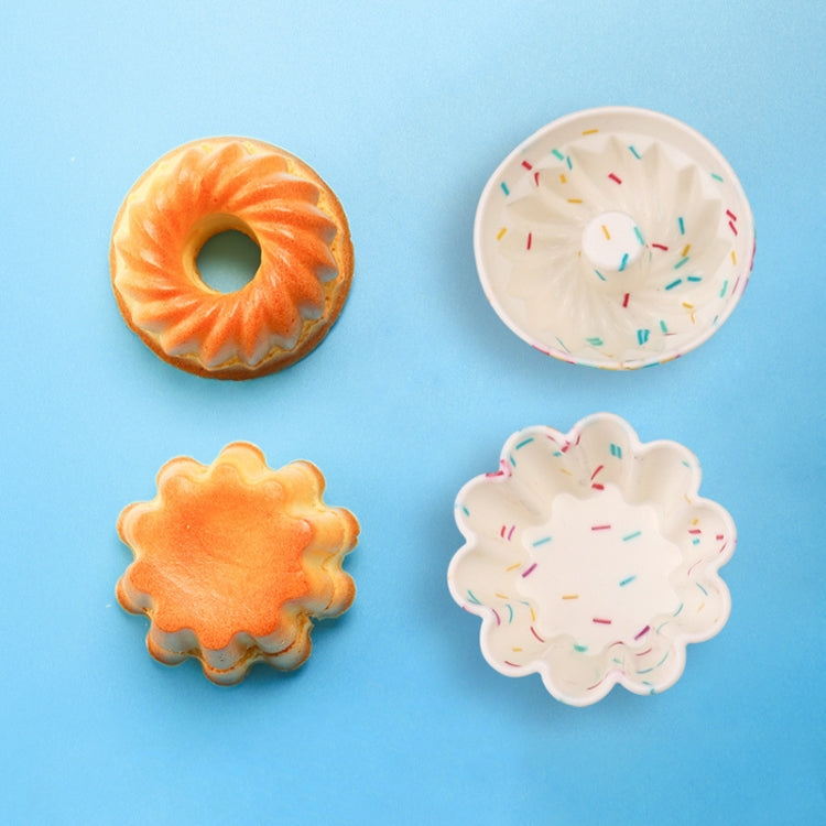 Creative DIY Silicone Cake Cup Muffin Cup Baking Mold,Style: Bear  (Macron Pink), Flower-shaped  (Macron Green), Flower-shaped (Macron Pink), Flower-shaped  (Candy Color), Hollow  (Macron Cyan), Hollow  (Macron Pink), Hollow  (Candy Color)�������������...