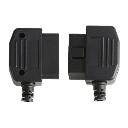 5 PCS 16PIN Car Male Connector OBD2 Connector Plug + Shell + Line Card + Screw OBD Plug J1962M