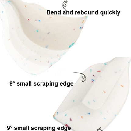 3 in 1 Kitchen Pancake DIY Baking Tools Set Color Grain Barbecue Brush + Butter Spatula + Spatula Set, White