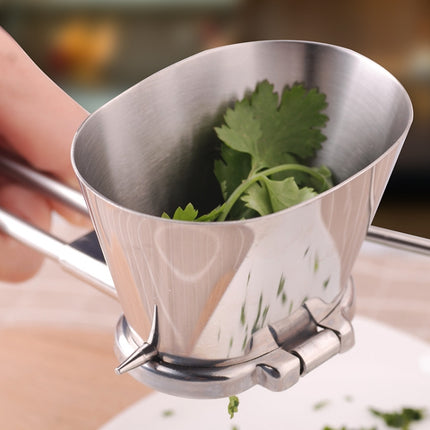 Stainless Steel Multi-Function Vegetable Chopper Herb Chopper Condiment Manual Coriander Chopper, Coriander Chopper