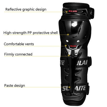 SULAITE Motorcycle Riding Protective Gear Four Seasons Anti-Fall Warm Windshield Rider Equipment,, Knee Pads