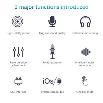 BM-86 USB Condenser Microphone Voice Recording Computer Microphone Live Broadcast Equipment Set, Cantilever Bracket Set, Standard+Small Blowout Prevention Net