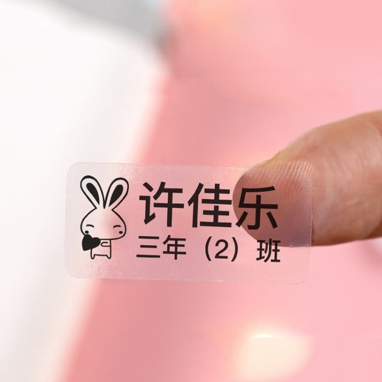 Thermal Label Paper Cosmetic Sticker Bottled Name Sticker For NIIMBOT D11 Printer, Transparent Sticker, Love, Cute Paradise, Birds and Flowers, Christmas Wishes, Snow Blue
