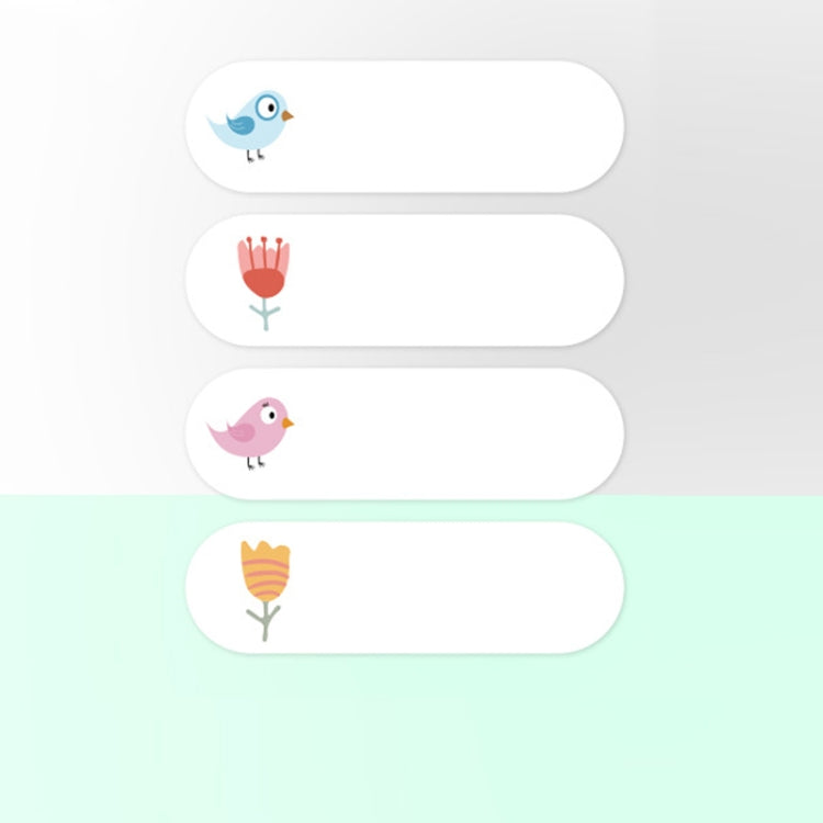 Thermal Label Paper Cosmetic Sticker Bottled Name Sticker For NIIMBOT D11 Printer, Transparent Sticker, Love, Cute Paradise, Birds and Flowers, Christmas Wishes, Snow Blue