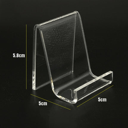 QH-040 10 PCS Acrylic Transparent Mobile Phone Display Stand