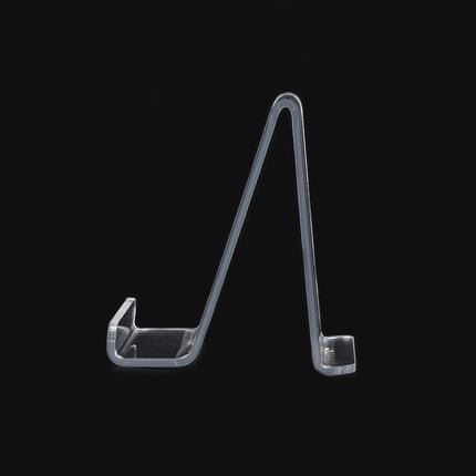 QH-018 10 piezas de soporte de exhibición de teléfono móvil acrílico transparente