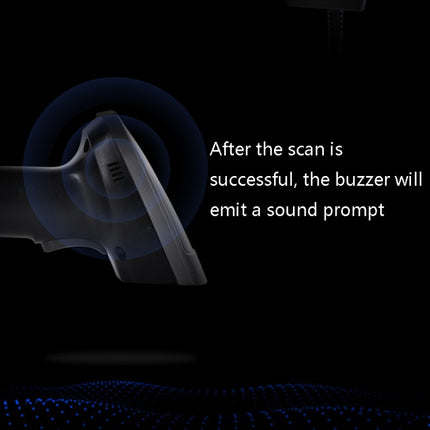 Deli  Wired And Wireless Scanner Drugstore Supermarket Catering Logistics Cash Register Scanner, 14882W (Black), 14882W (White)