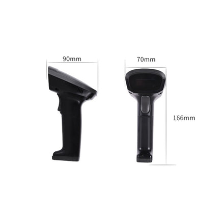 Deli  Wired And Wireless Scanner Drugstore Supermarket Catering Logistics Cash Register Scanner, 14882W (Black), 14882W (White)