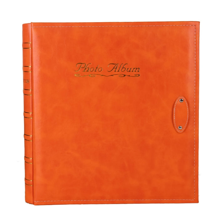 6 inch 500 Sheets Interstitial PP Album PU Leather Retro Bronzing Cover Photo Album, Red, Yellow, Blue, Black, Beige, Orange, Dark Red