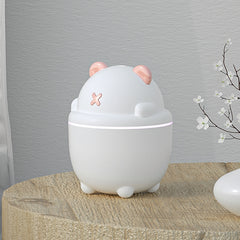 MJ013 USB Mini Air Humidifier Home Desktop Car Aroma Diffuser, White, Pink