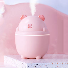 MJ013 USB Mini Air Humidifier Home Desktop Car Aroma Diffuser, White, Pink