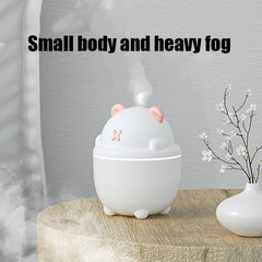 MJ013 USB Mini Air Humidifier Home Desktop Car Aroma Diffuser, White, Pink