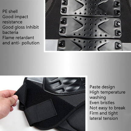 SULAITE Roller Skating Motorcycle Back Protector Spine Protection Sports Protective Gear Racing Vest, Size: