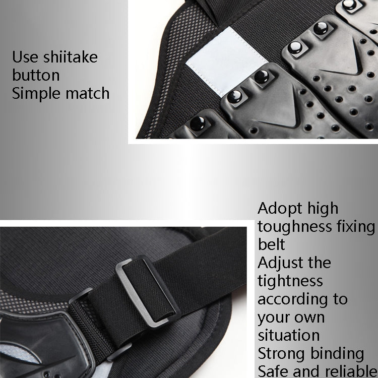 SULAITE Roller Skating Motorcycle Back Protector Spine Protection Sports Protective Gear Racing Vest, Size:, L
